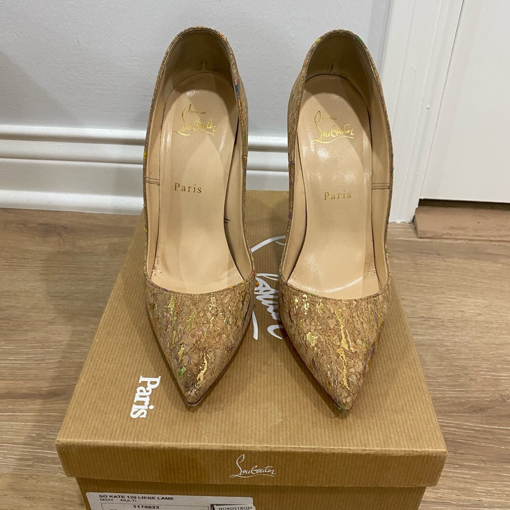 Christian Louboutin So Kate 120 mm Liege Lame - Picture 4 of 5